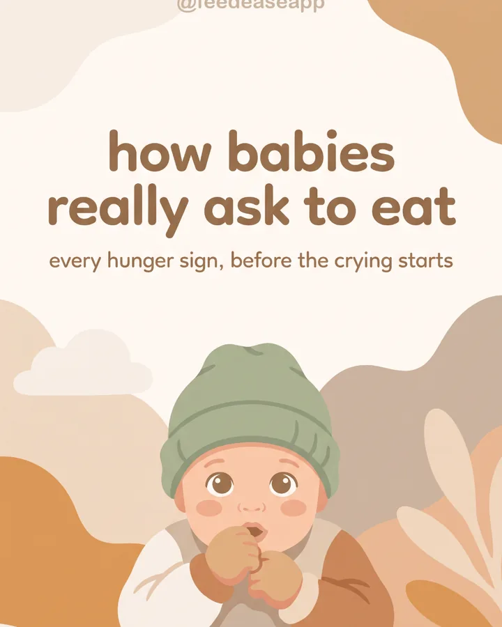 How babies say they are hungry, chart cover